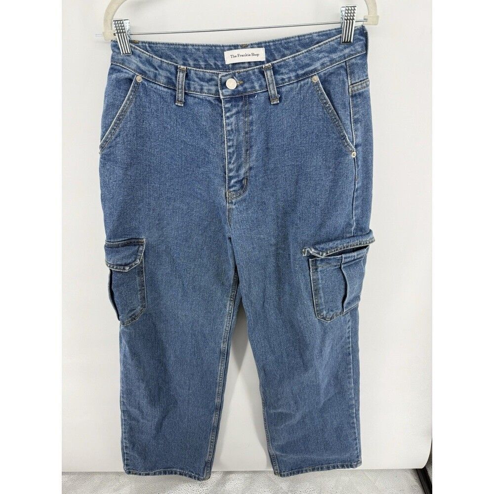 The Frankie Shop high rise wide leg jeans size L